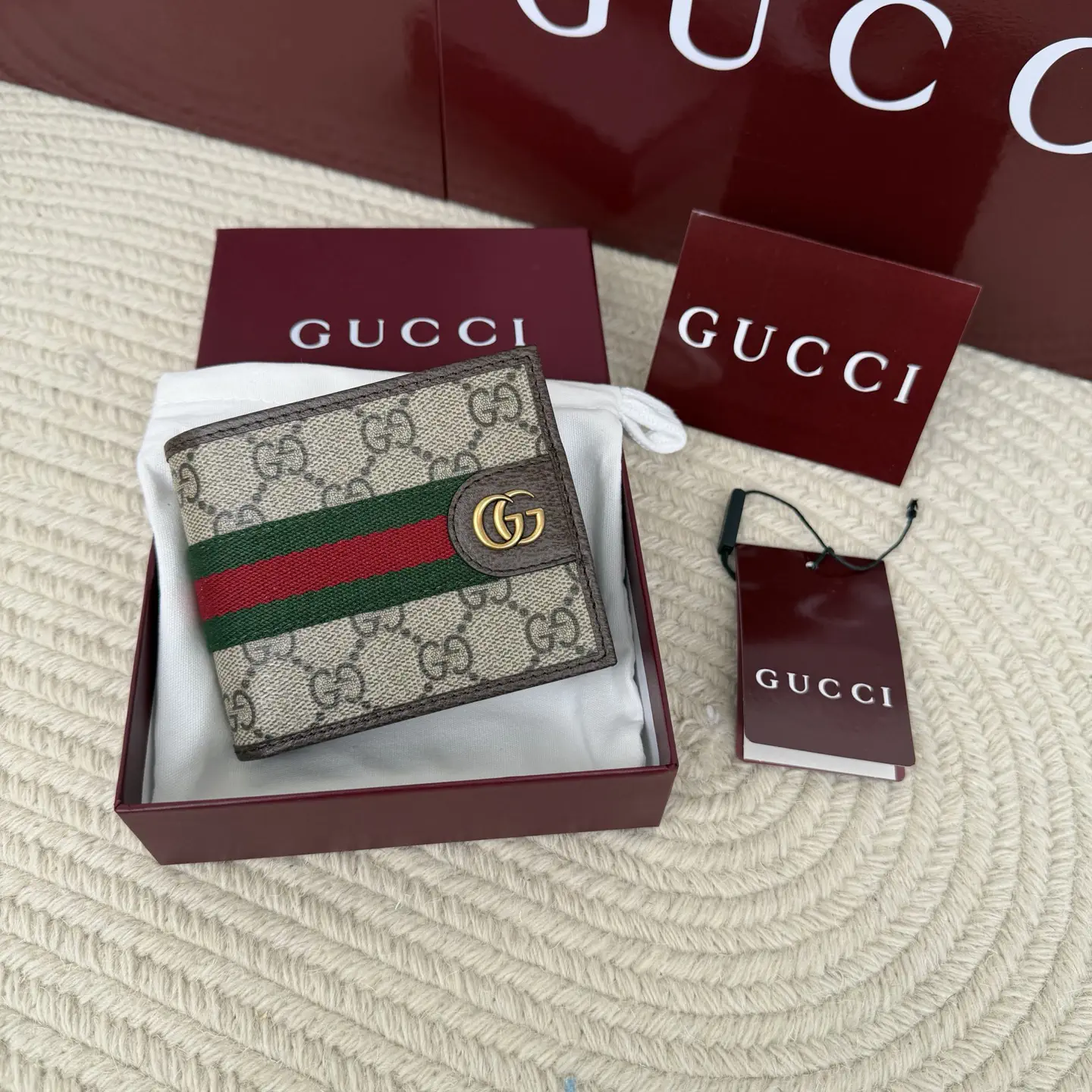 Gucci Monogram Web Stripe Wallet image 1