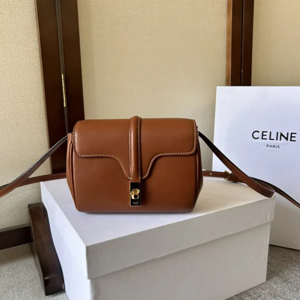 CELINE Mini Soft 16 Leather Crossbody Bag image 1
