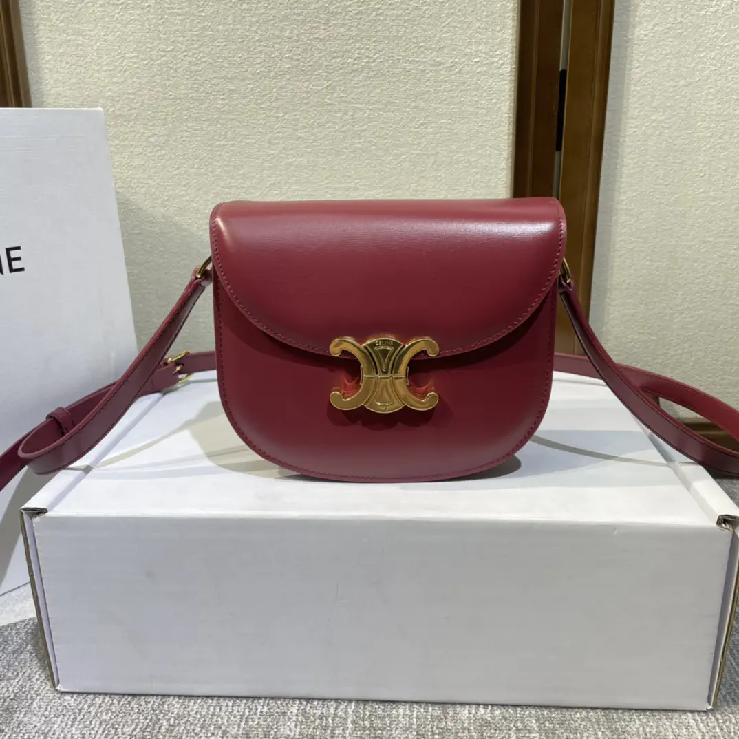 CELINE Teen Besace Triomphe Crossbody Bag image 1