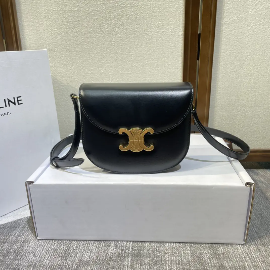 CELINE Teen Besace Triomphe Saddle Bag image 1