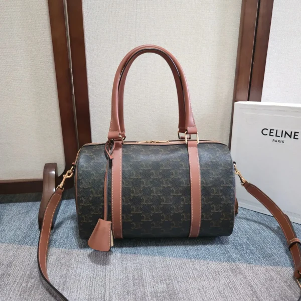 CELINE Monogram Boston Bag with Detachable Shoulder Strap image 1