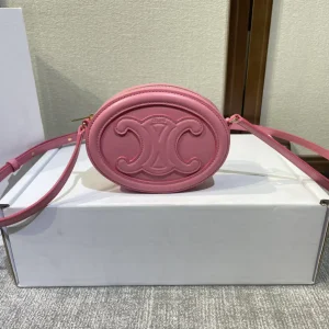 CELINE Oval Crossbody Bag with Embossed Logo image 1