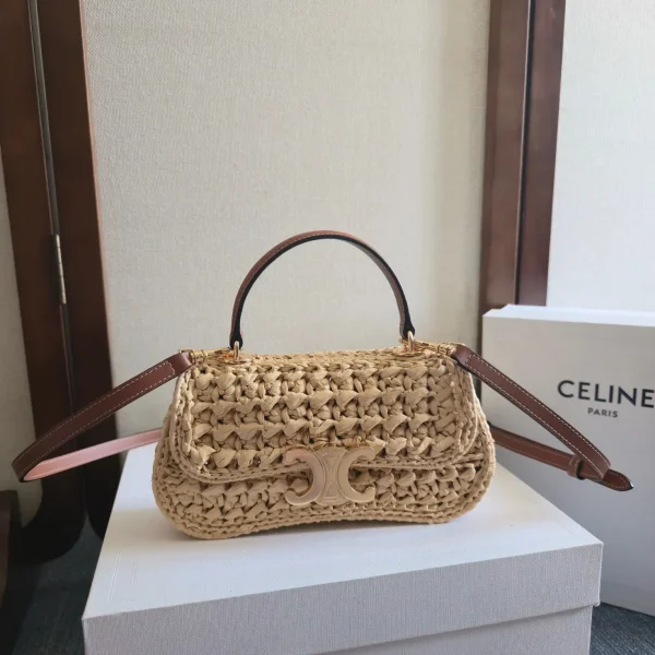 CELINE Teen Lola Woven Top Handle Bag image 1