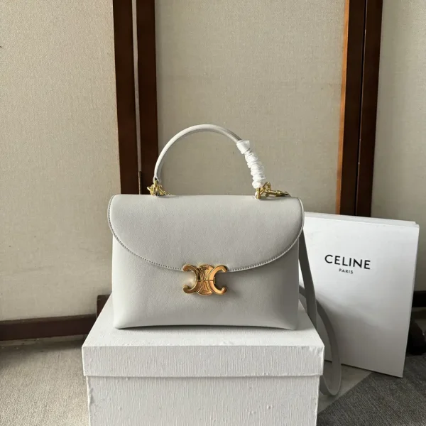 CELINE Light Gray Top Handle Bag image 1