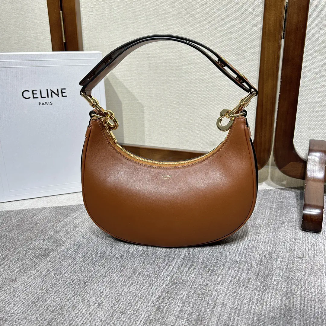 CELINE Ava Strap Crescent Shoulder Bag image 1
