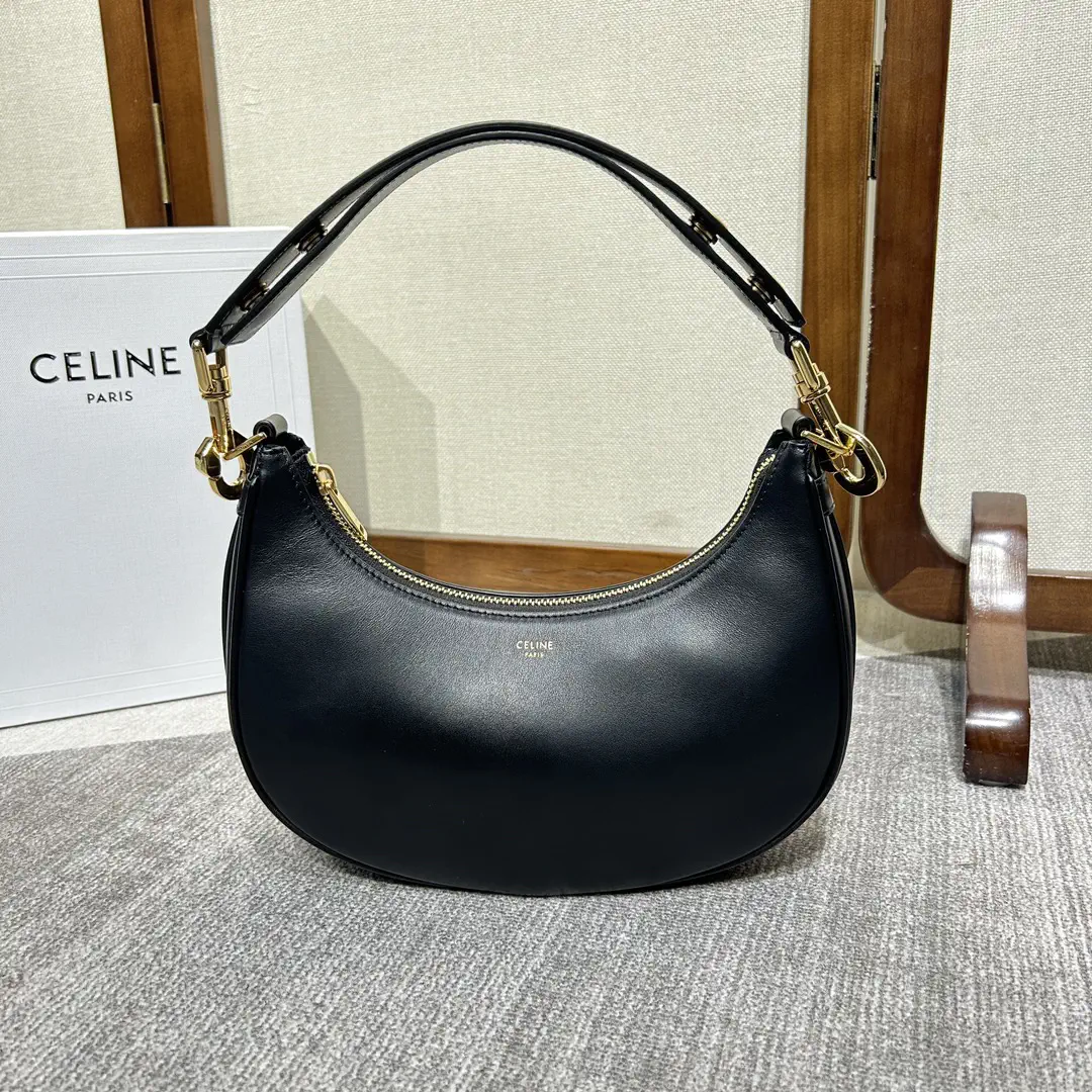 CELINE Ava Strap Crescent Shoulder Bag image 1