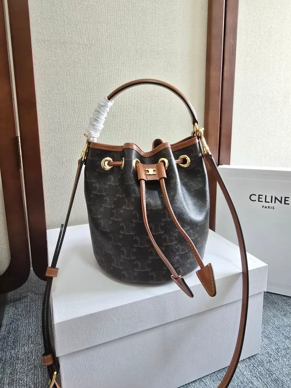 CELINE Monogram Drawstring Bucket Bag image 1