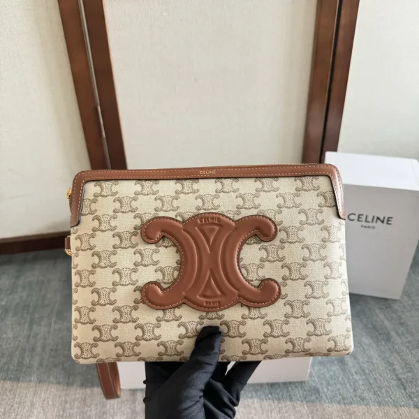 CELINE Monogram Clutch with Wrist Strap image 1