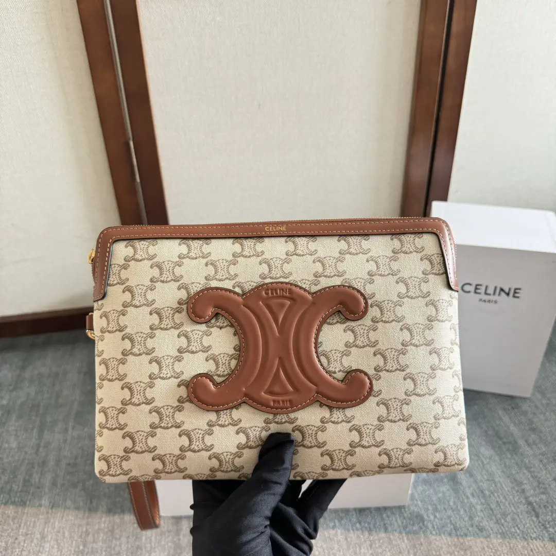 CELINE Monogram Clutch with Wrist Strap image 1