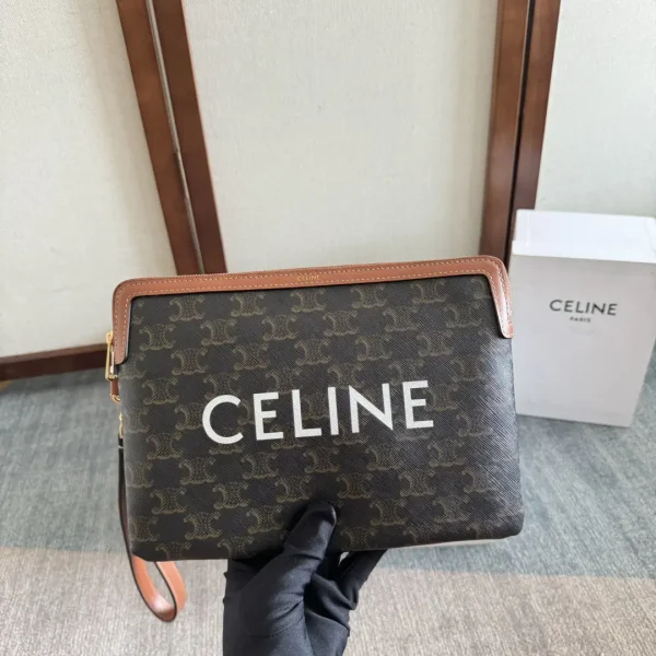 CELINE Monogram Clutch with Wrist Strap image 1
