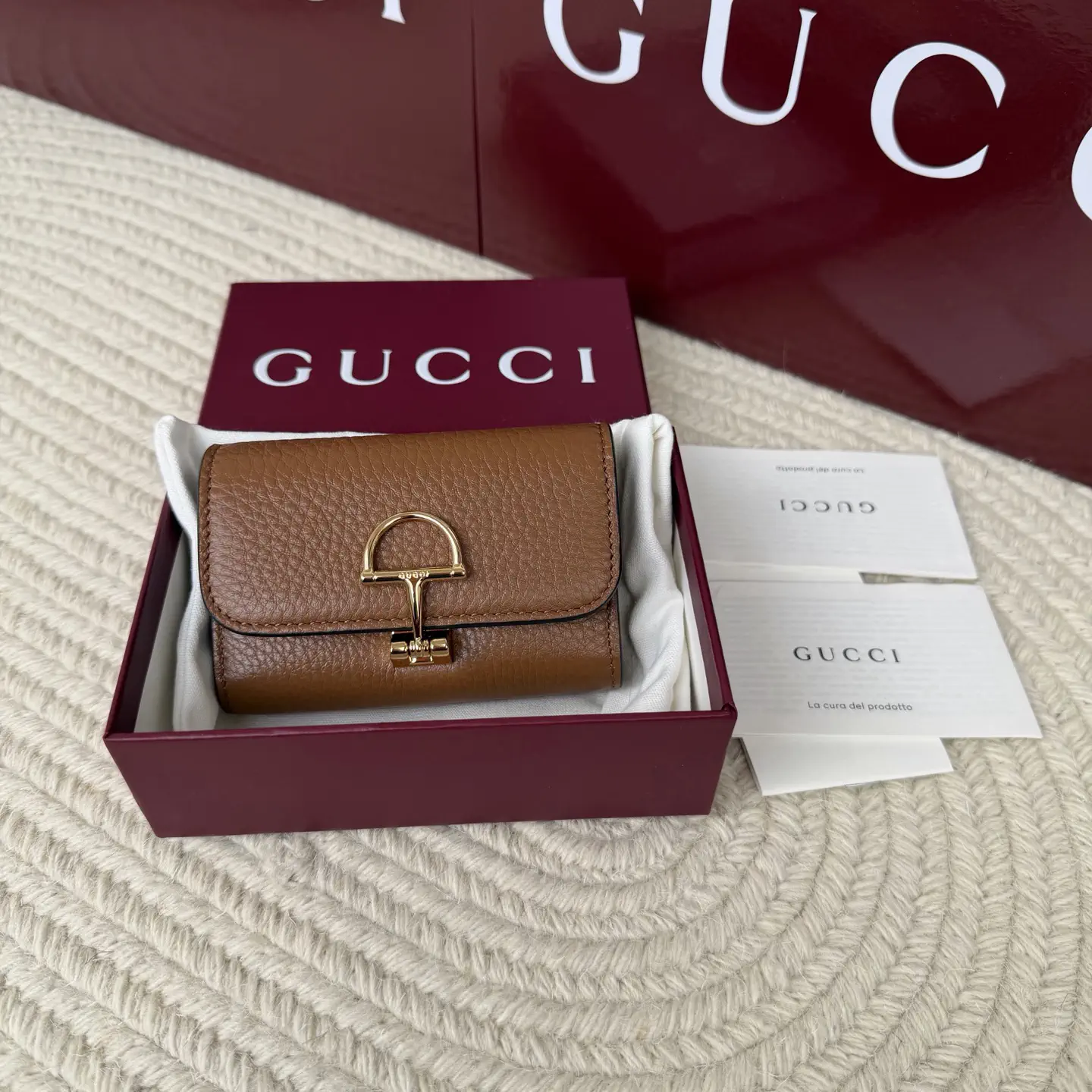 Gucci Brown Leather Wallet image 1