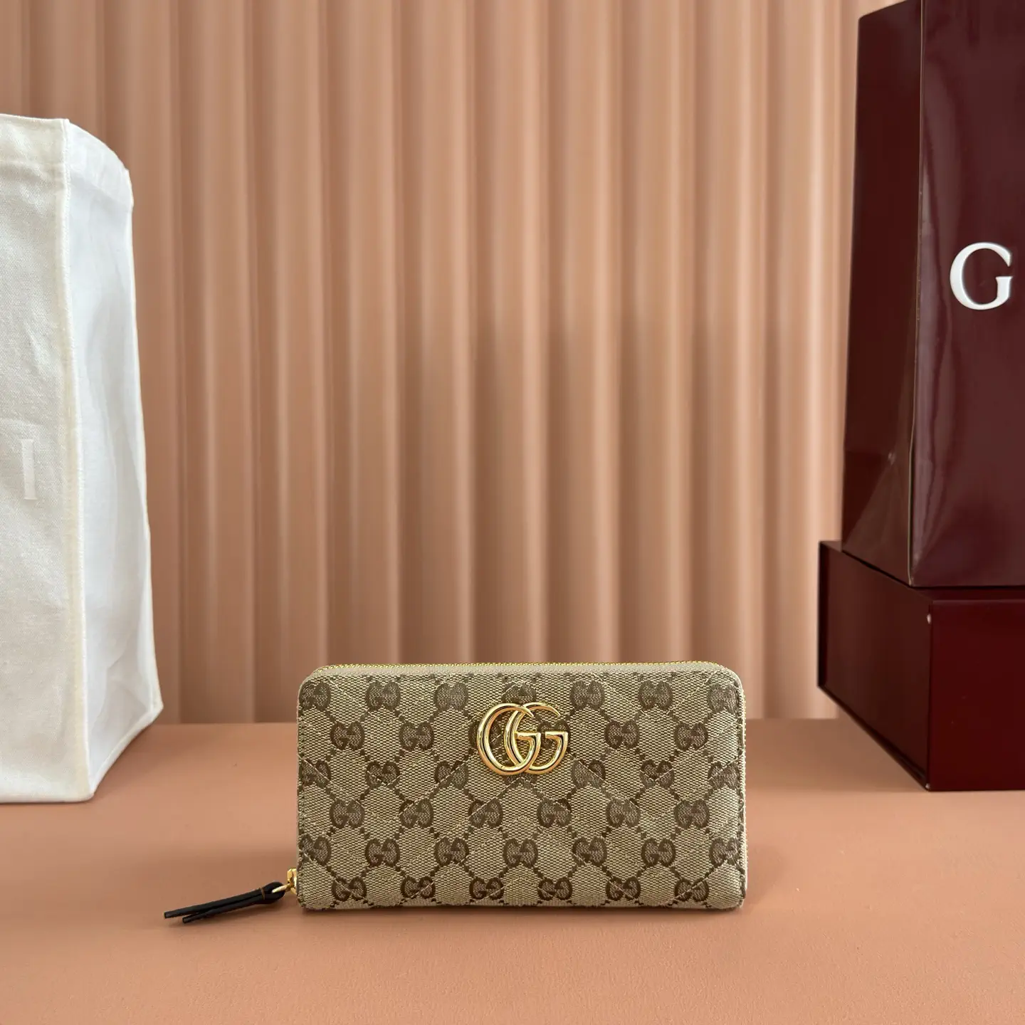 Gucci GG Monogram Canvas Zip Around Wallet image 1