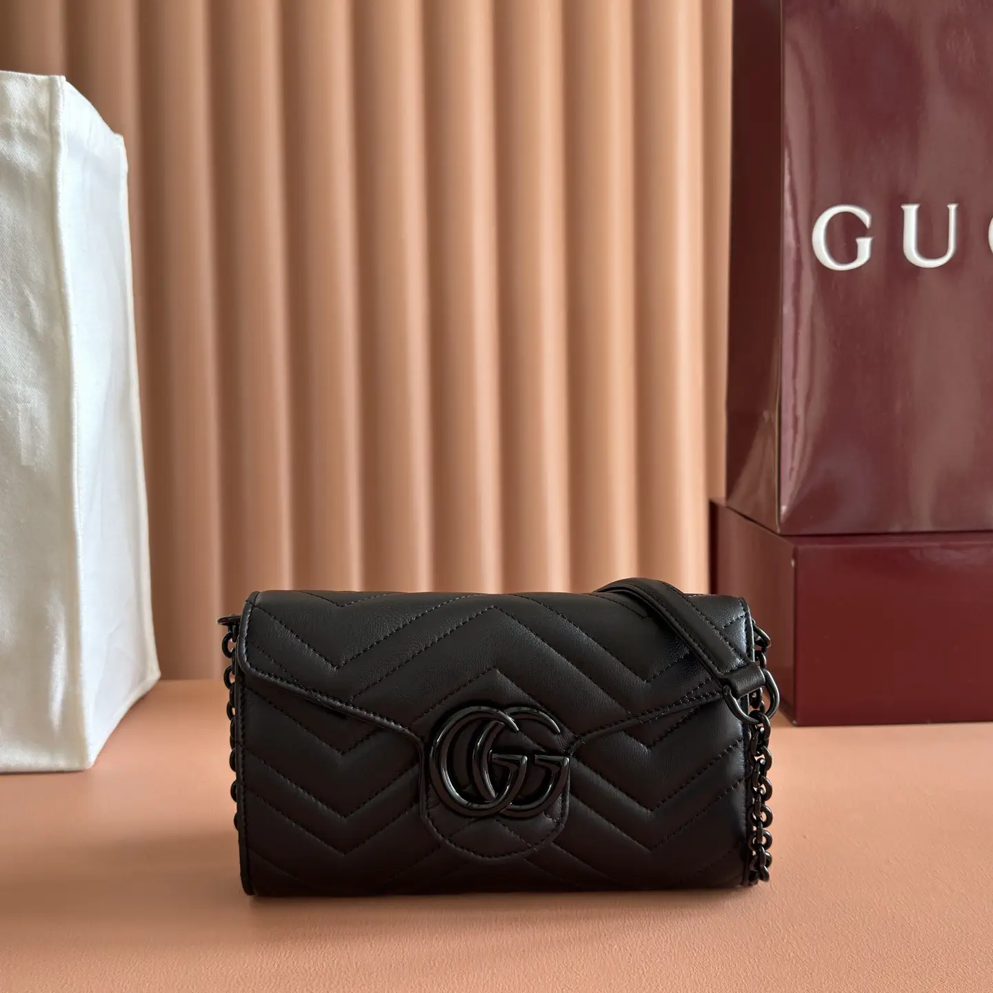 Gucci Marmont Quilted Chain Wallet image 1