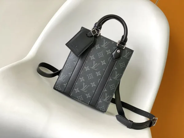 Louis Vuitton Monogram Mini Sac Plat Top Handle Bag image 1
