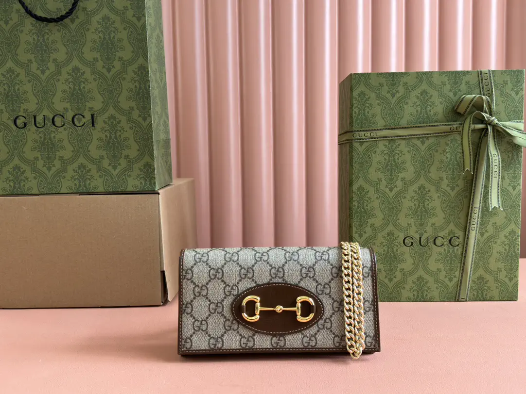 Gucci Horsebit 1955 Monogram Chain Crossbody Bag image 1