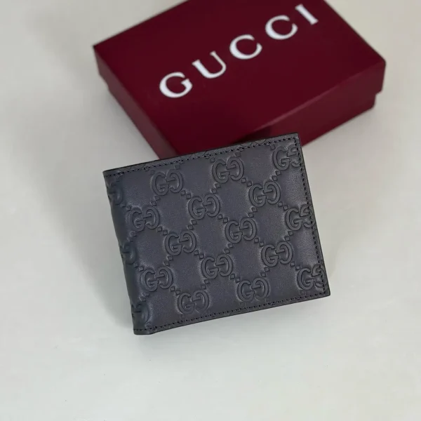 Gucci Dark Gray Embossed Wallet image 1