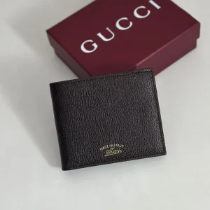 Gucci Black Leather Bifold Wallet image 1