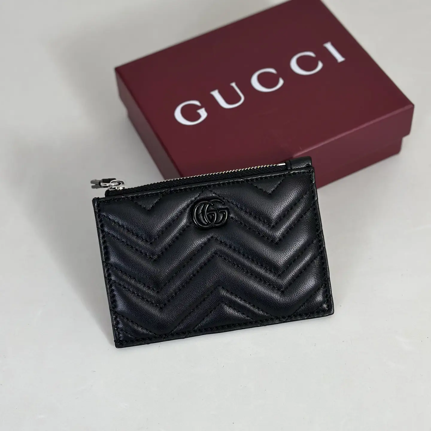 Gucci Black Quilted Card Holder image 1