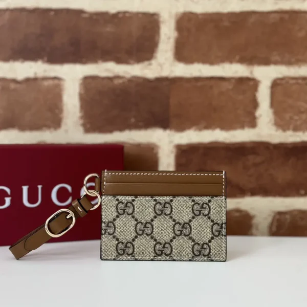 Gucci Monogram Card Holder with Strap image 1