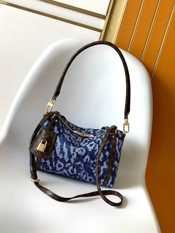 Louis Vuitton Monogram Denim Small Top Handle Bag image 1