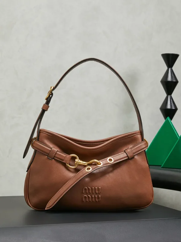 Miu Miu Embossed Logo Shoulder Bag image 1