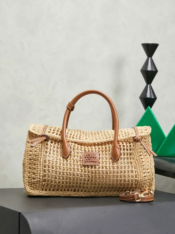 Miu Miu Straw Top Handle Bag image 1