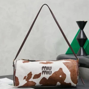 Miu Miu Cow Print Cylindrical Shoulder Bag image 1