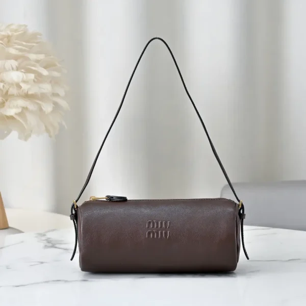 Miu Miu Brown Cylindrical Shoulder Bag image 1