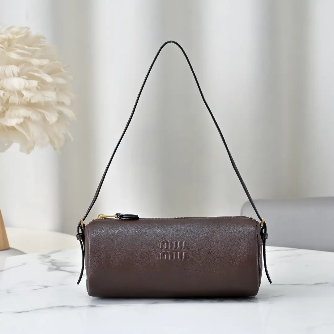 Miu Miu Brown Cylindrical Shoulder Bag image 1