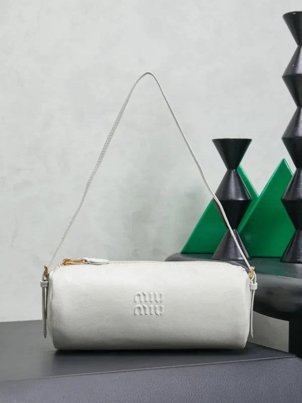Miu Miu White Cylindrical Shoulder Bag image 1