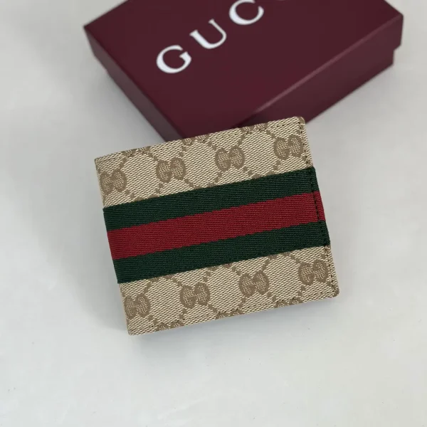 Gucci Monogram Web Stripe Card Holder image 1