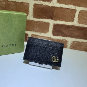 Gucci Black Card Holder with GG Logo image 1