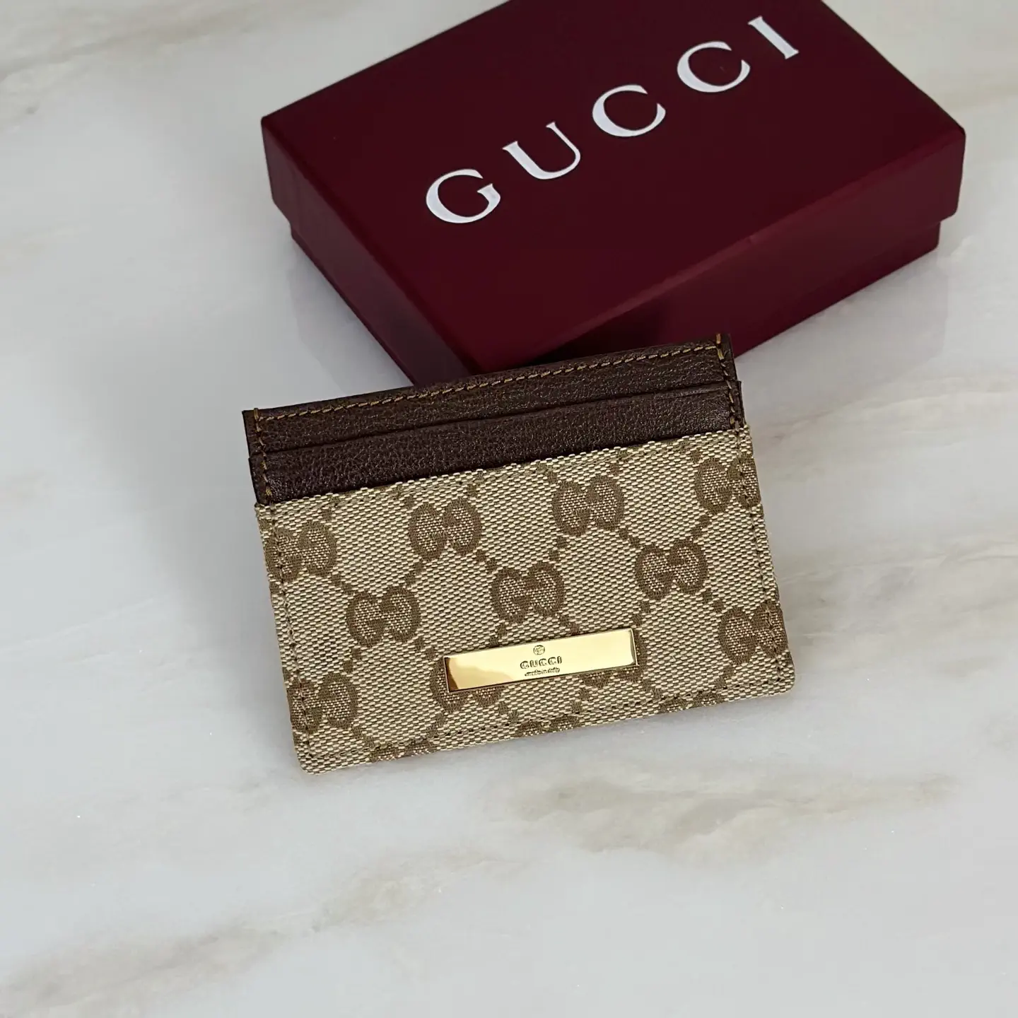 Gucci Monogram Card Holder image 1