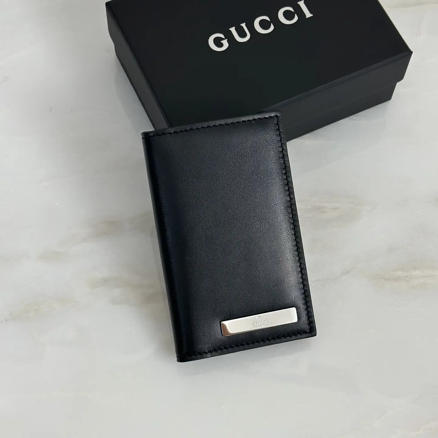 Gucci Black Leather Card Holder image 1