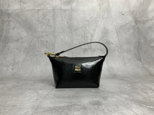 Miu Miu Black Patent Leather Shoulder Bag image 1