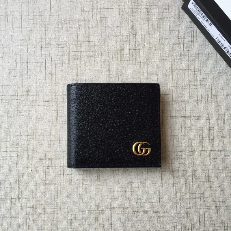 Gucci Black Bifold Wallet with GG Logo image 1