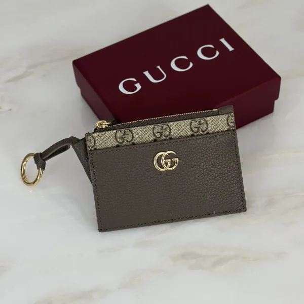 Gucci Monogram Accent Card Holder image 1