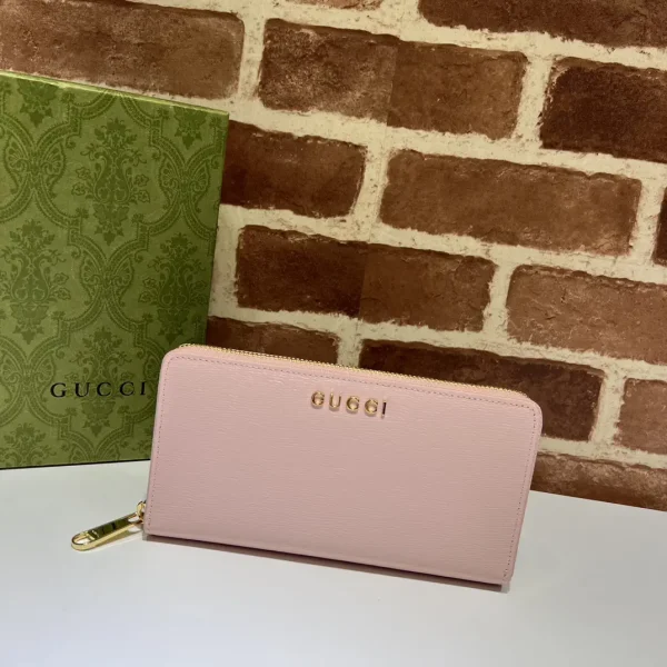 Gucci Light Pink Zip Around Wallet image 1