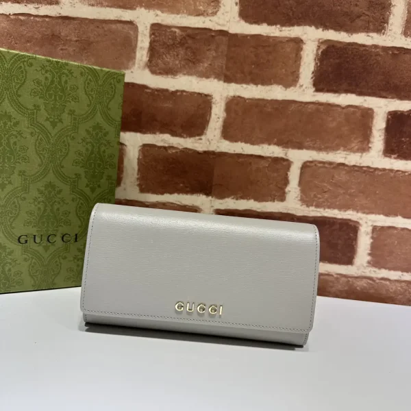 Gucci Light Gray Long Wallet image 1