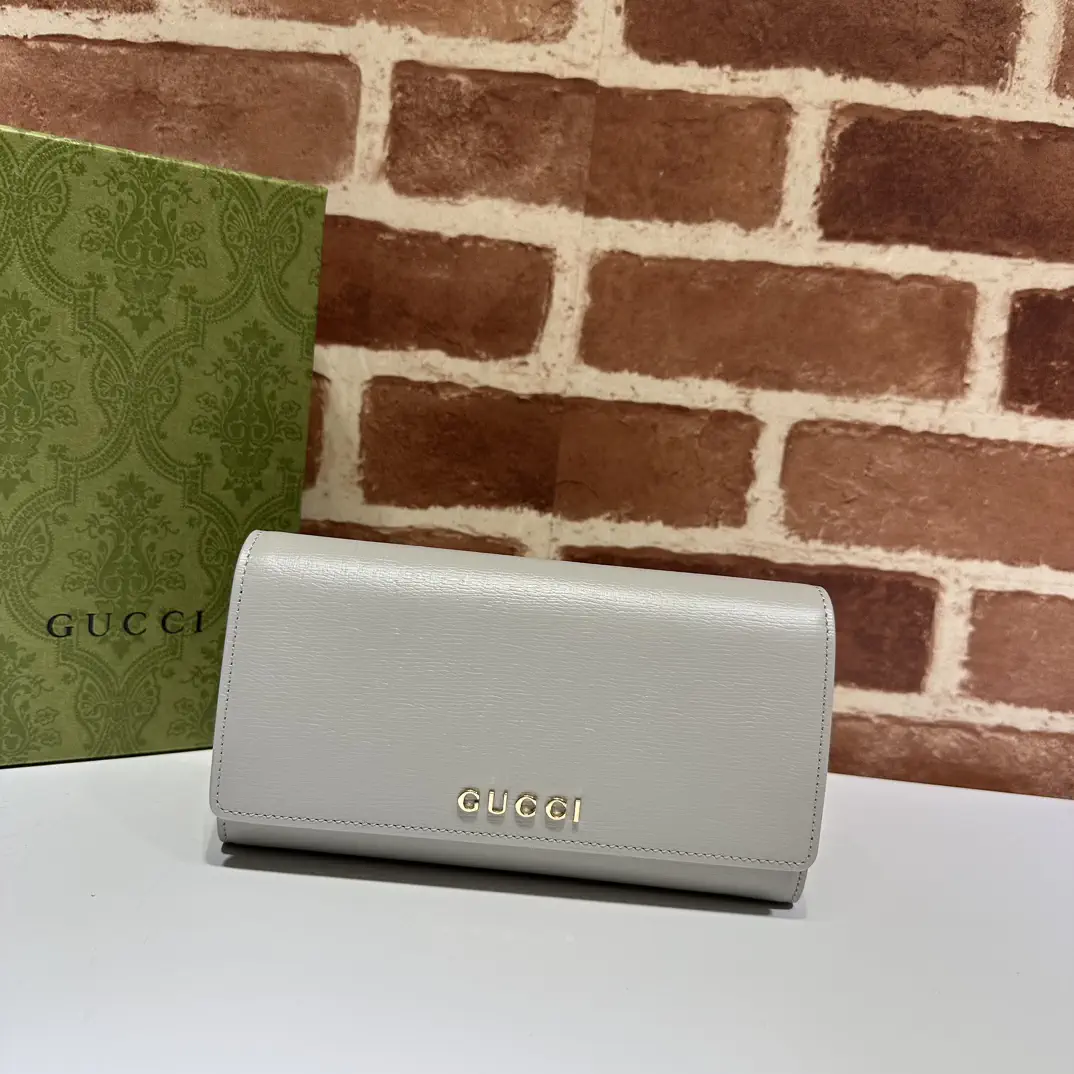 Gucci Light Gray Long Wallet image 1