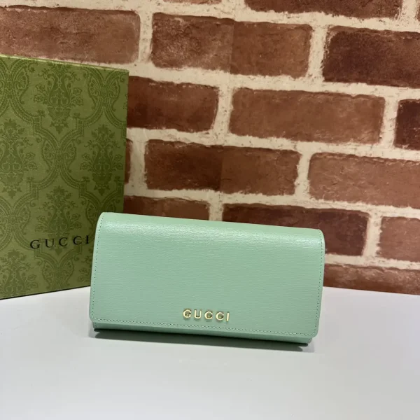Gucci Mint Green Long Wallet image 1