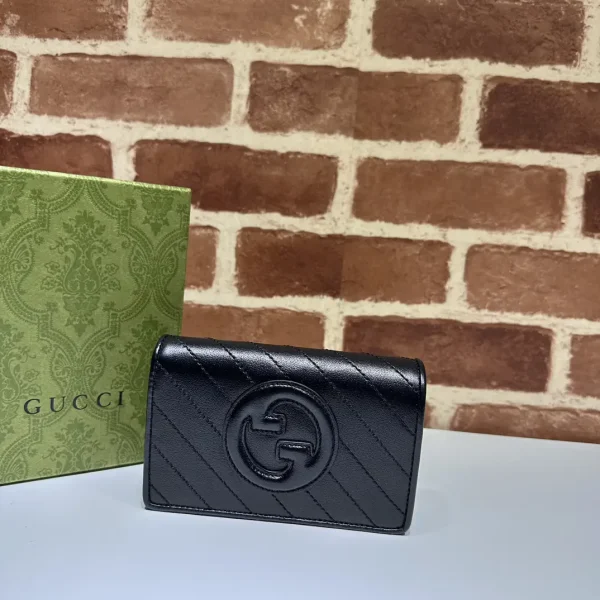 Gucci Black Quilted Card Holder image 1