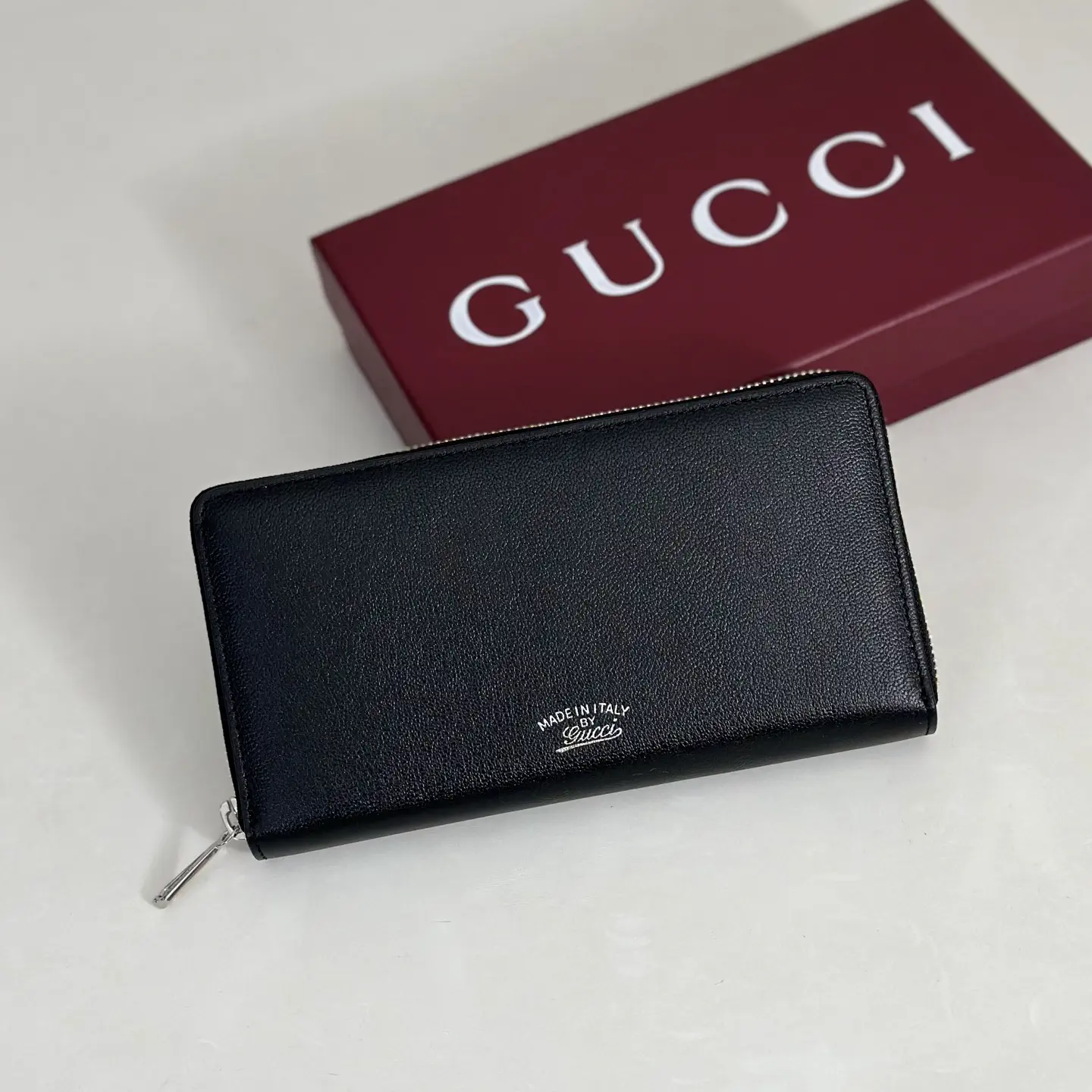 Gucci Black Zip-Around Wallet image 1