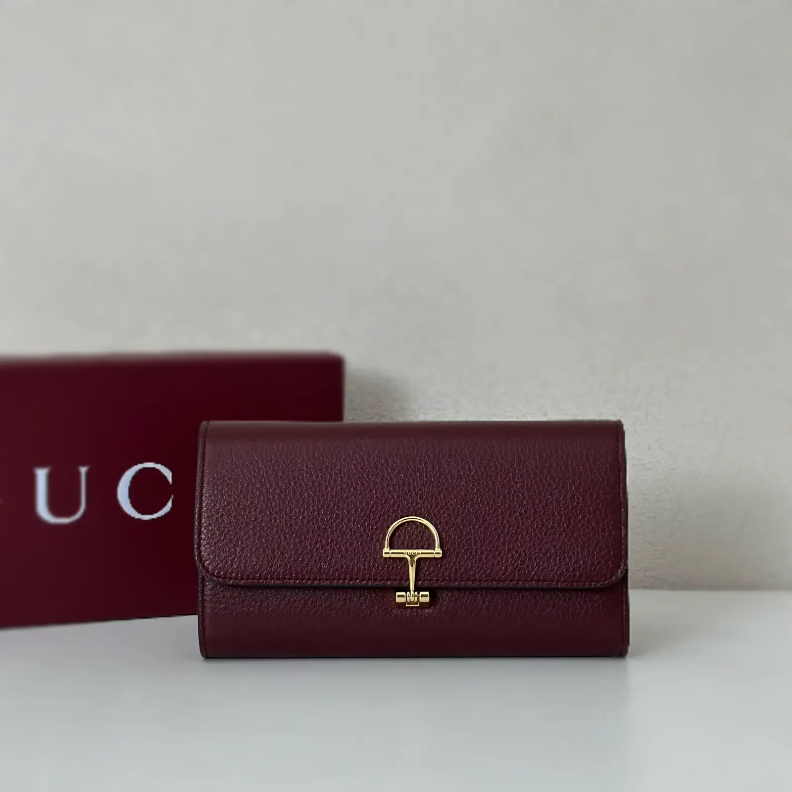 Gucci Burgundy Long Wallet image 1
