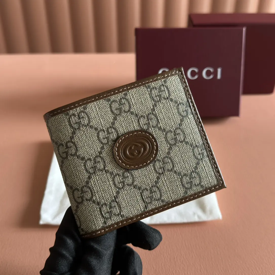 Gucci Monogram Bifold Wallet with Interlocking G Logo image 1