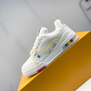Louis Vuitton Trainer Low-Top Lace-Up Flat Skate Shoes Limited Edition image 1