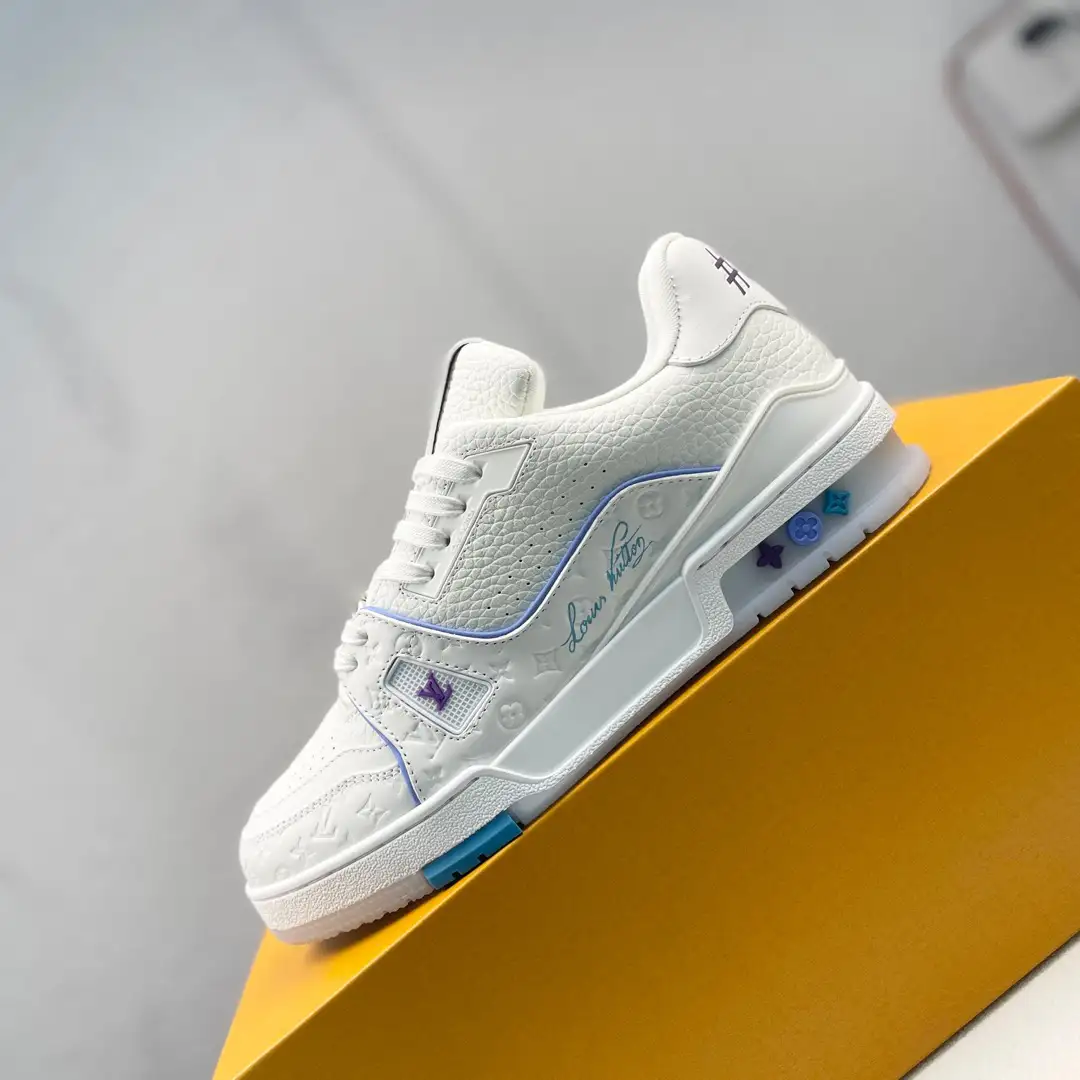 Louis Vuitton Trainer Low-Top Lace-Up Flat Sneakers image 1