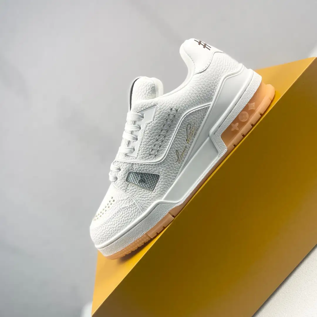 Louis Vuitton Trainer Low-Top Lace-Up Flat Sneakers image 1
