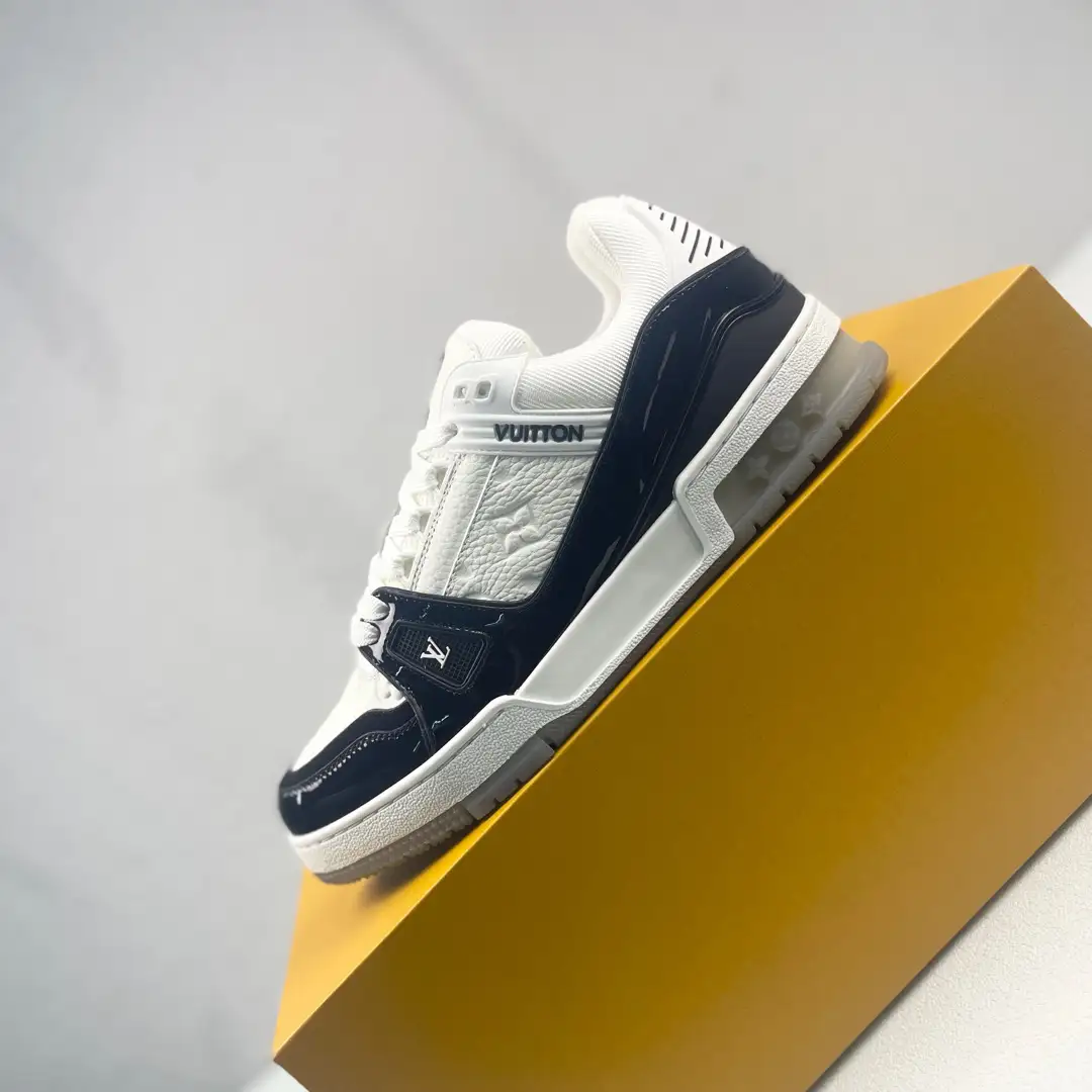 Louis Vuitton Trainer Low-Top Lace-Up Flat Sneakers image 1