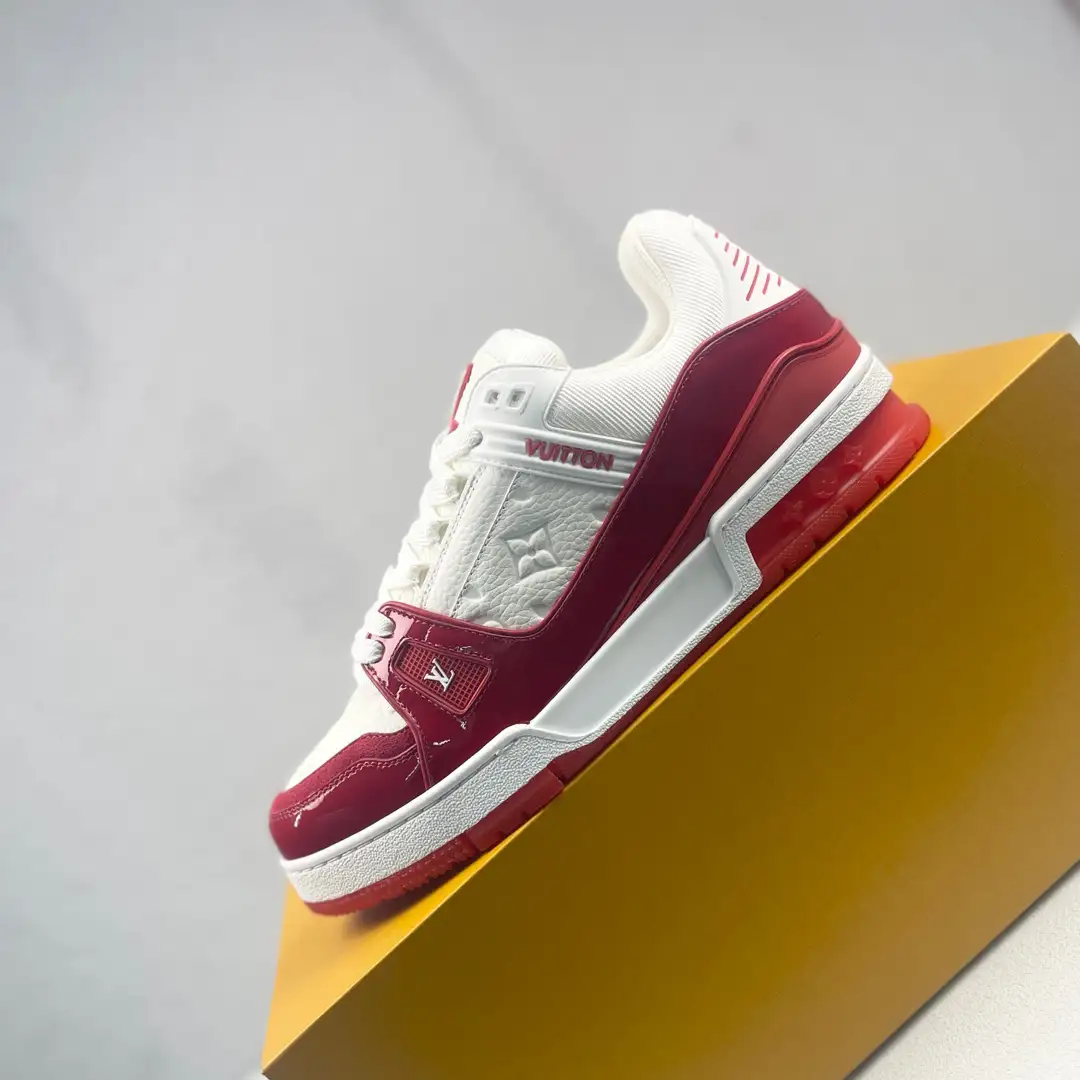Louis Vuitton Trainer Low-Top Lace-Up Flat Sneakers image 1